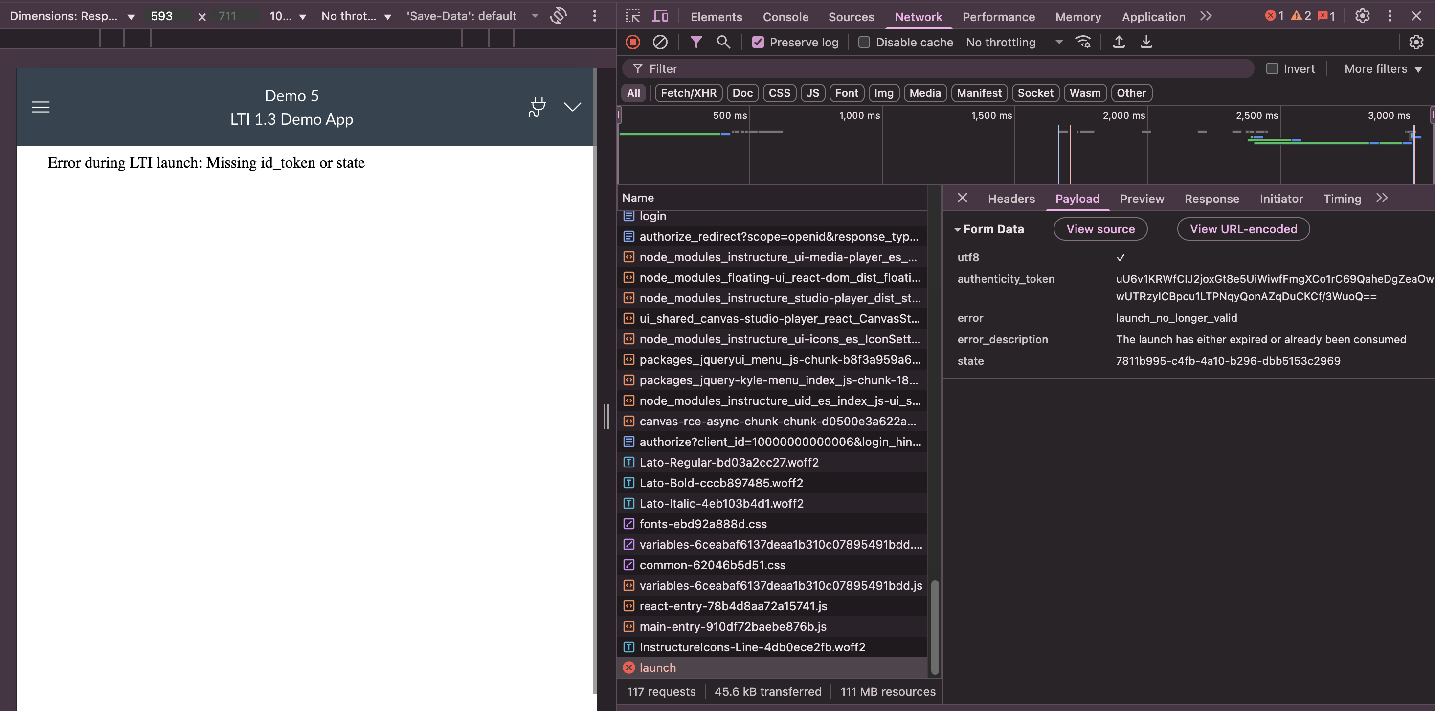 Canvas LMS LTI Error
